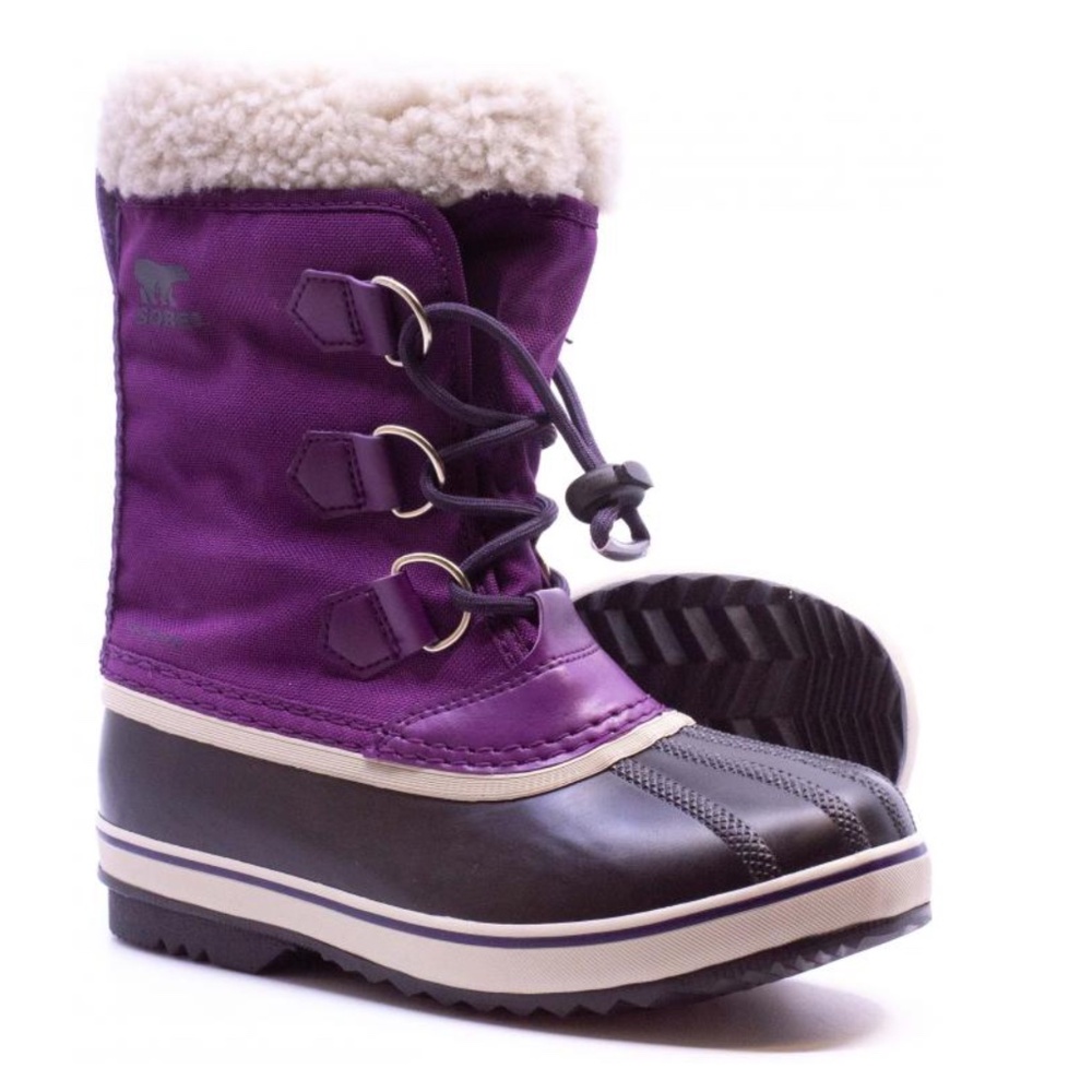Sorel : Size 3 Yoot Pac Nylon Wild Iris Dark Plum WP Winter Boots NY1962-594